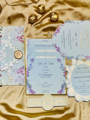 The Mint Floral Die-Cut Card